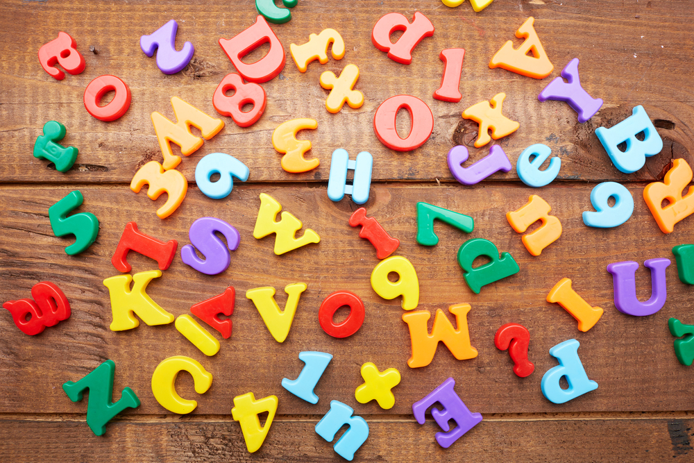 letter tiles as a fun way to teach reading
