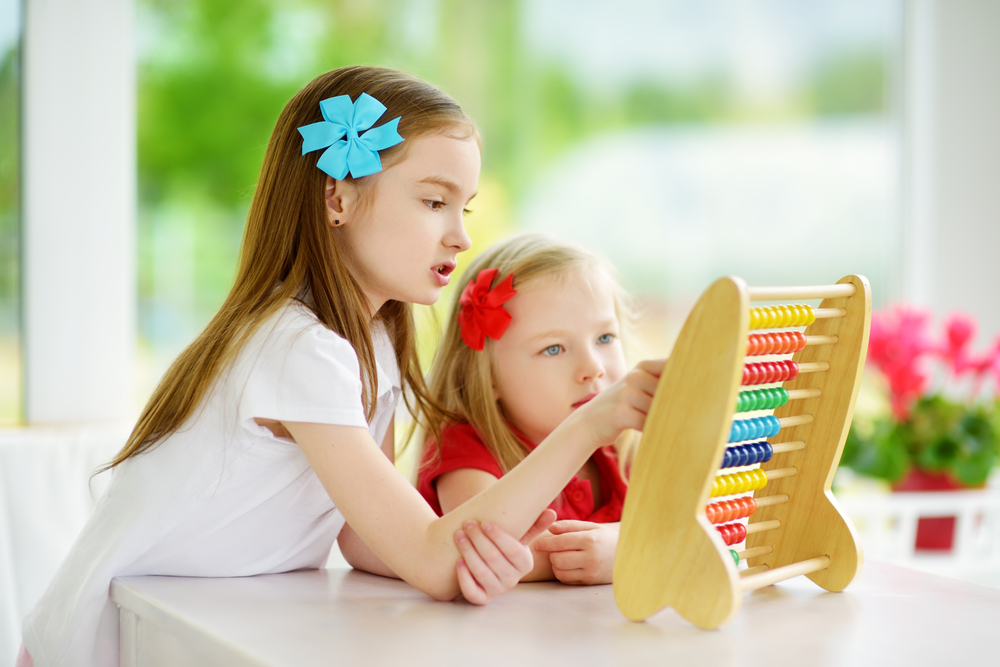 kindergarten math activities with an abacus