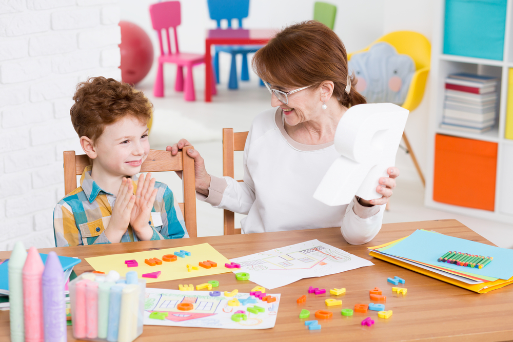 Grandma teaching compound words for kids
